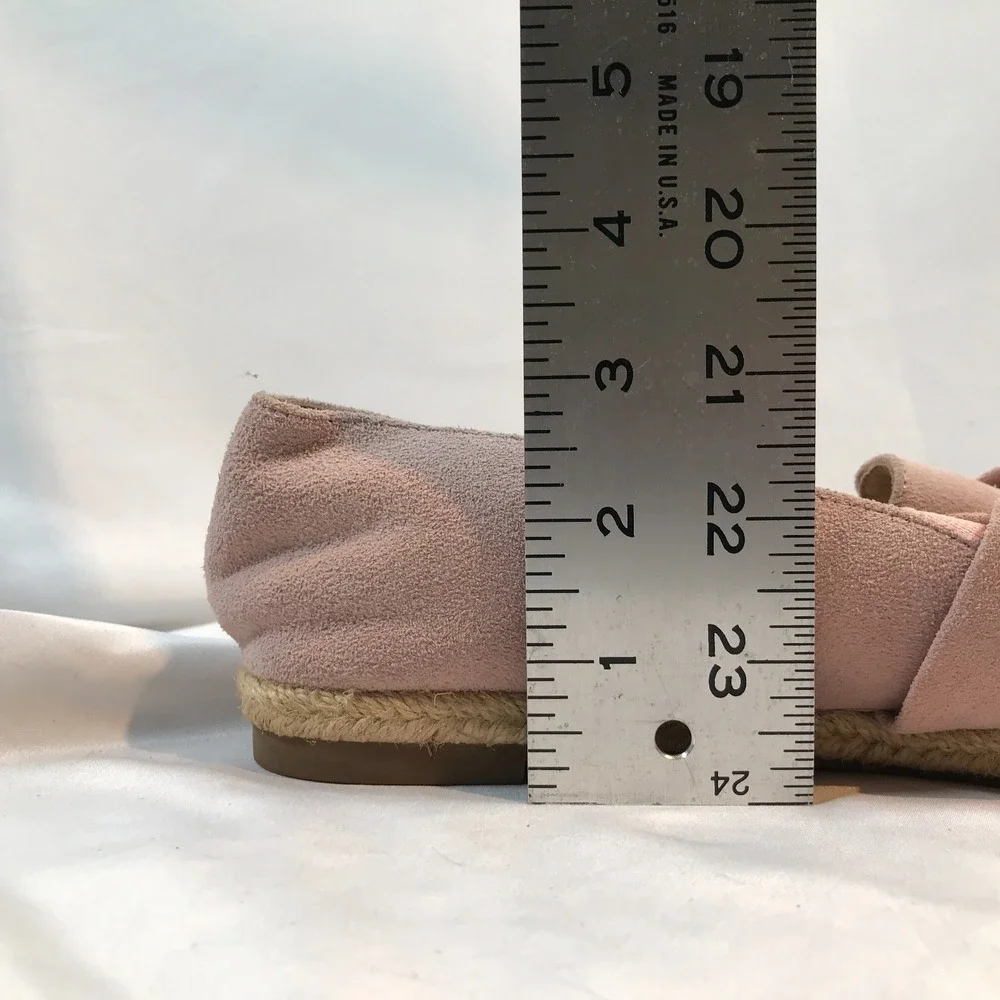 Isaac Mizrahi Live Rosewater Suede Espadrille Slip On Shoes Womens US 9 EU  39.5